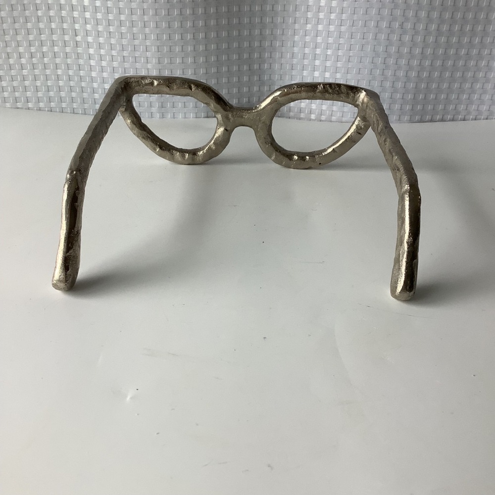 Cat Eye glasses Art Home Decor Silver Cateye Decorative Sculpture - Picture 5 of 10